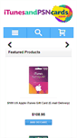 Mobile Screenshot of itunesandpsncards.com